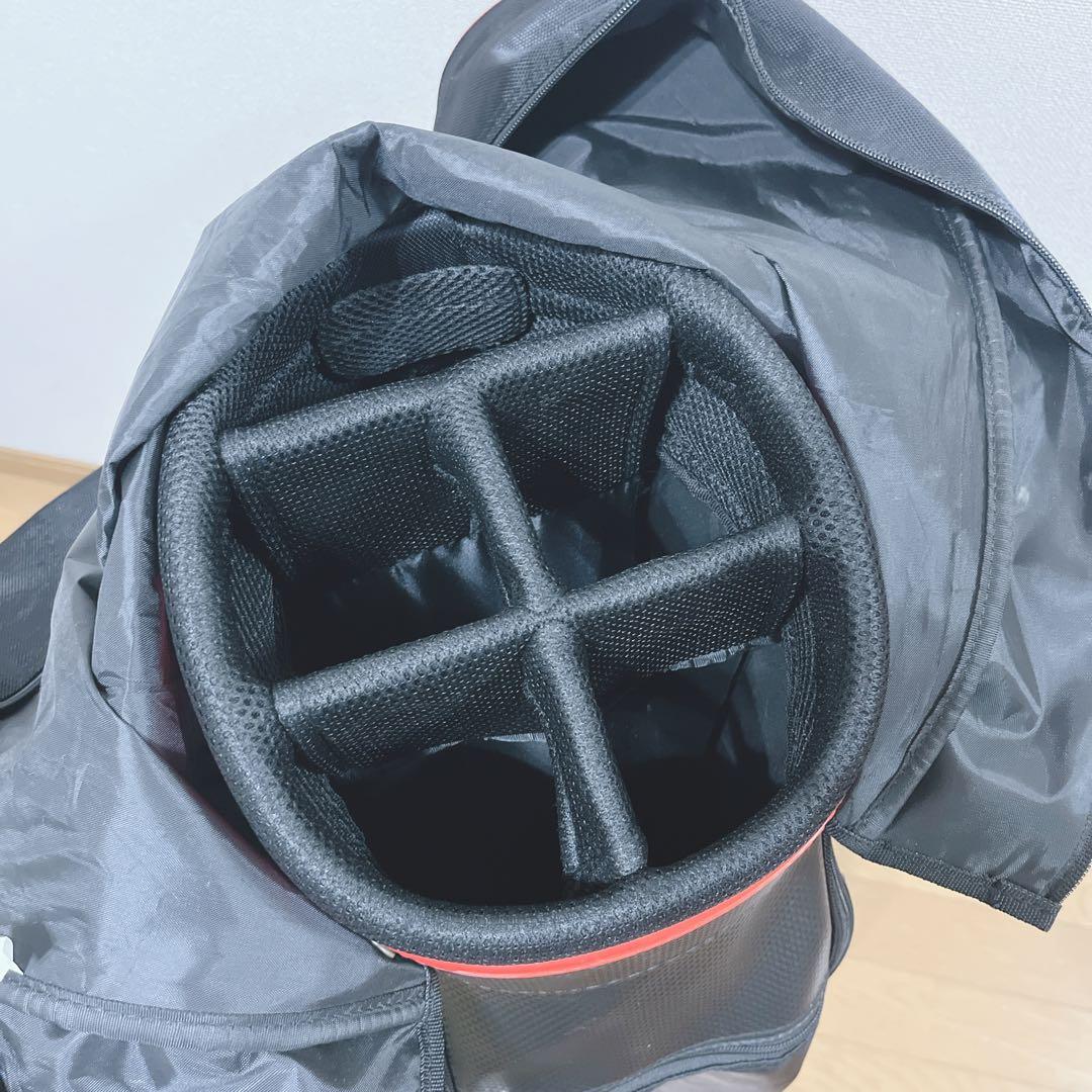 K314 美品 Kiss mark キャディバッグ ブラック