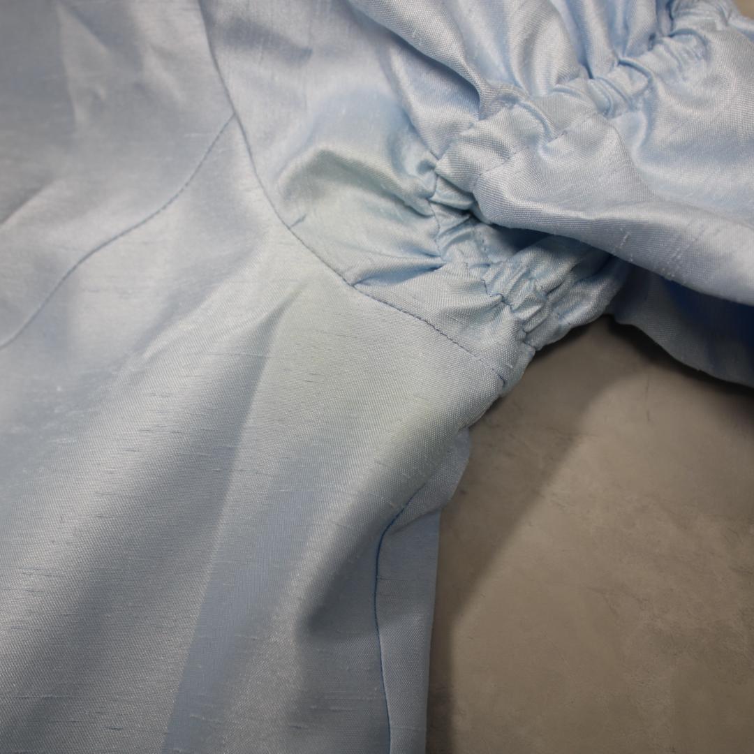 【日本製 フラダンス衣装】スカイブルー Paondor ワンピース ドレス 青