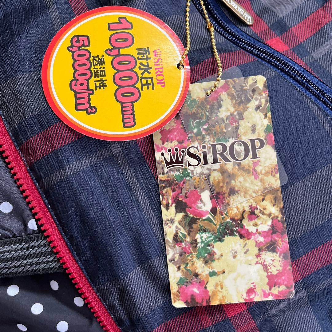 三　新品　未使用　スキーウェア　SIROP　シロップ　Sサイズ　チェックネイビー