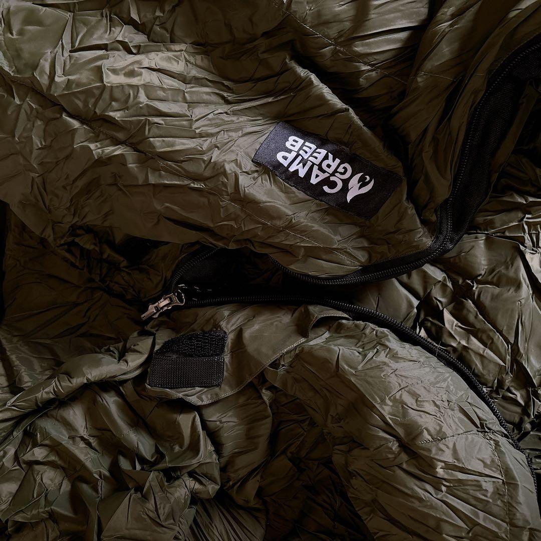 ☆ ダウンシュラフ 秋冬春用 寝袋 ダウン マミー型 コンパクト アウトドア