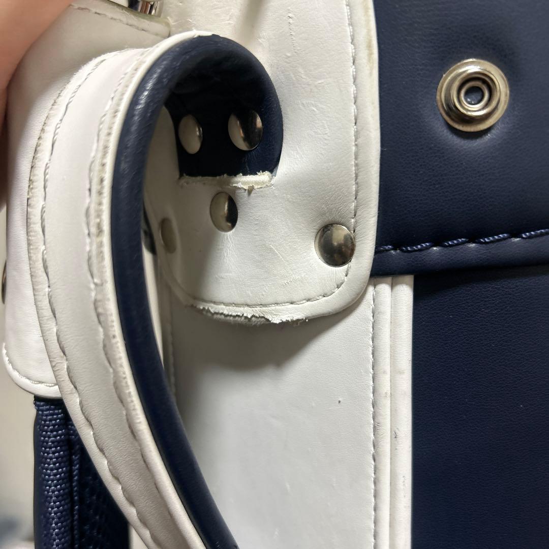 new balance キャディバッグ ホワイト/ネイビー/レッド