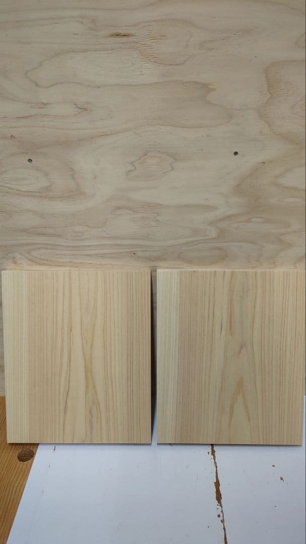 NO.2034　桧（ヒノキ）　まな板　2枚セット　木材