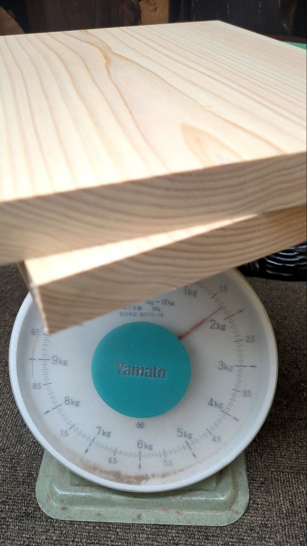 NO.2034　桧（ヒノキ）　まな板　2枚セット　木材