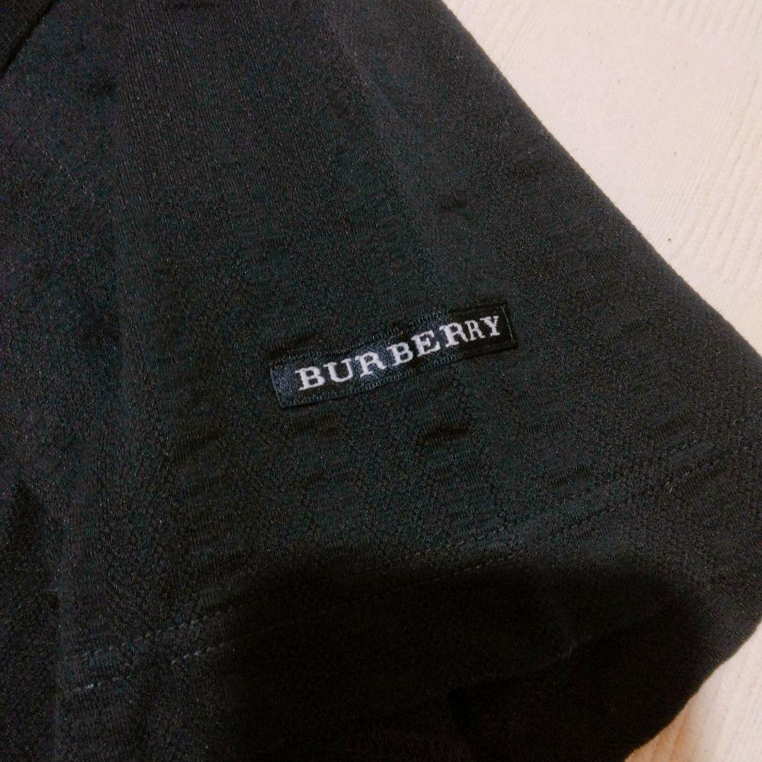 希少★BURBERRY GOLF ポロシャツ 襟ストライプ ホースロゴ L
