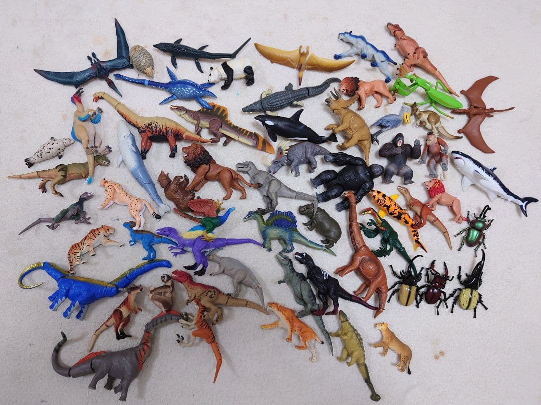 アニア　恐竜・動物・昆虫フィギュアセット 59体