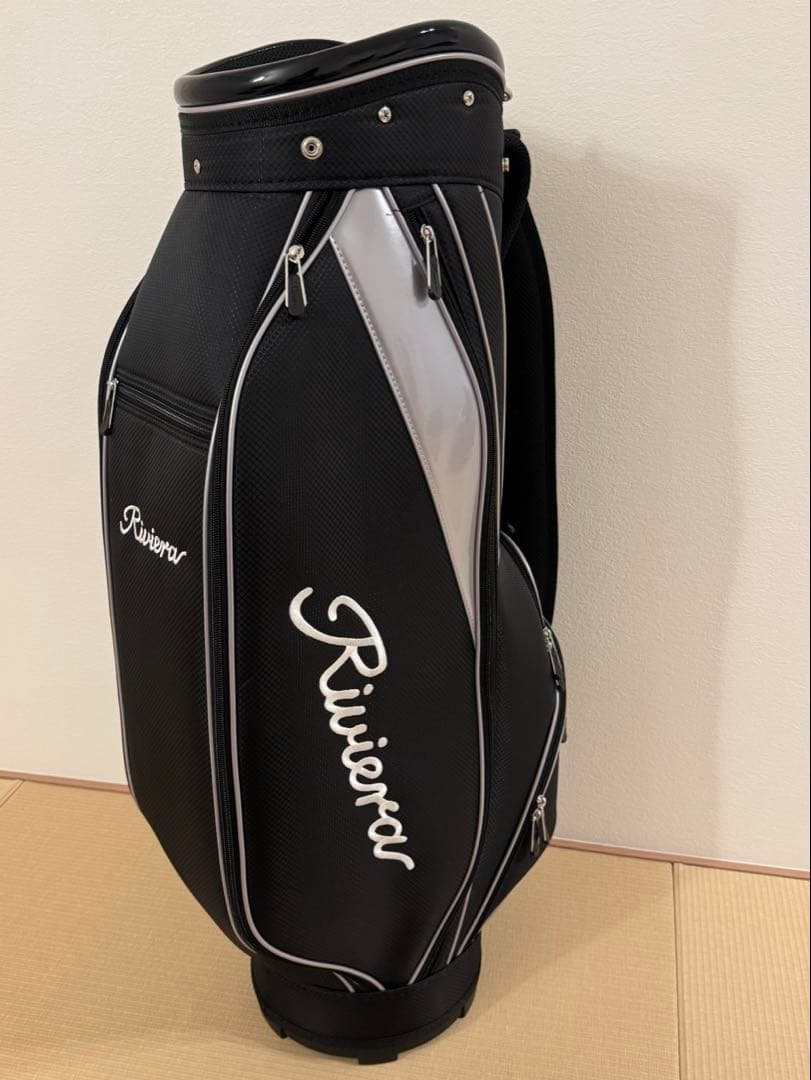リビエラRiviera ブラックシルバー キャディバッグ RCB-2401