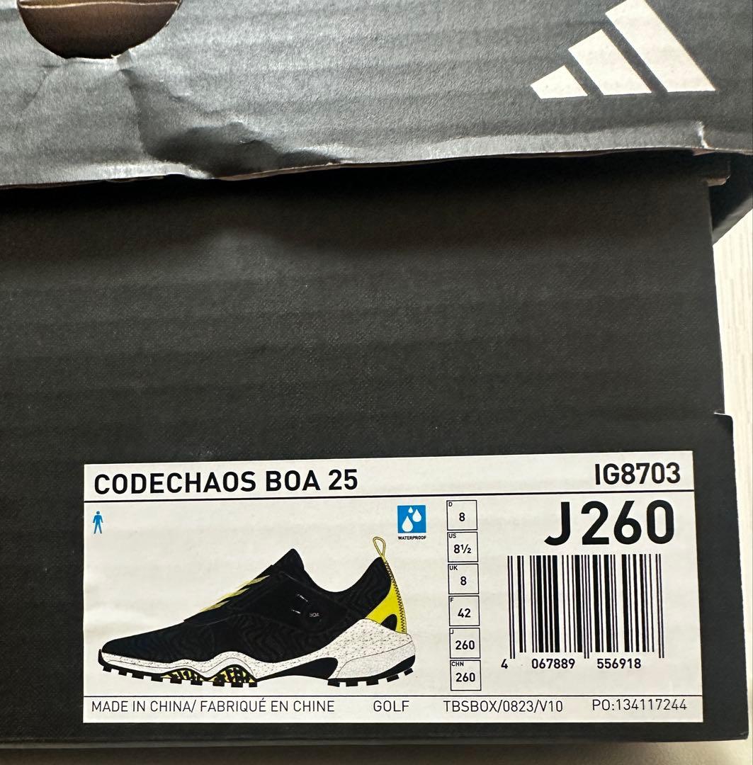 【26cm】アディダス コードカオス25 BOA ゴルフシューズ