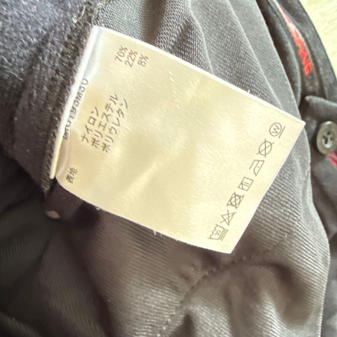 裏起毛　秋冬ゴルフ　ブリーフィングゴルフ　パンツ　黒　ブラック　S〜M相当