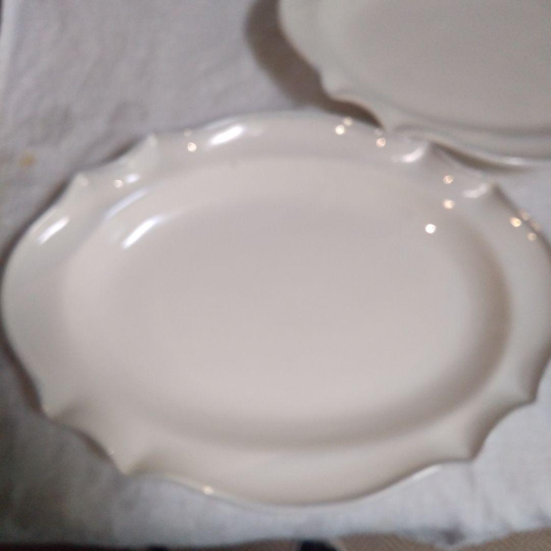 ✨新品未使用スタジオMs'ホワイトオーバル皿2枚セット