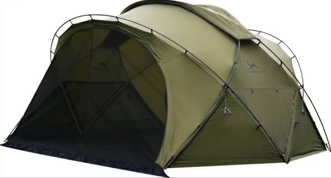 シェルターテント 40D ナイロン 超軽量 ドームテント アルミポール