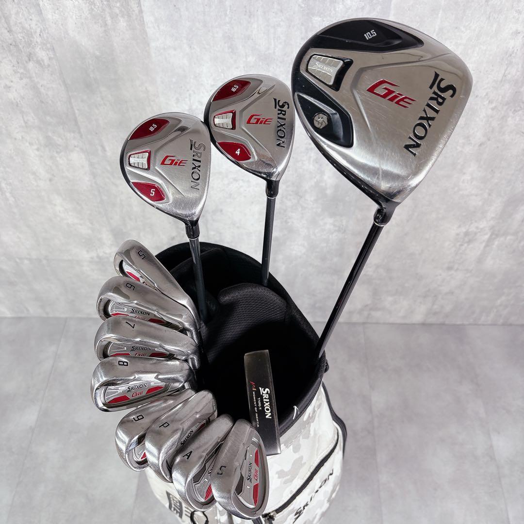 T768 SRIXON ゴルフクラブ メンズ フルセット GiE グレー 迷彩