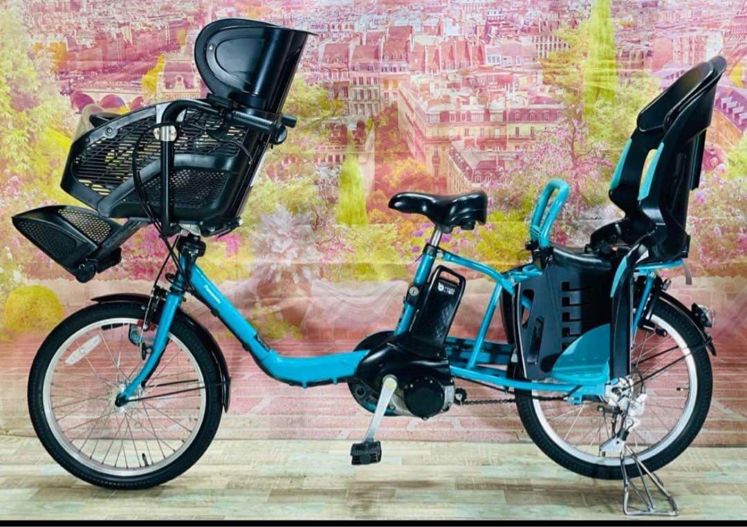 K2052 電動自転車パナソニック子供乗せ 20インチ 8Ah ブルー