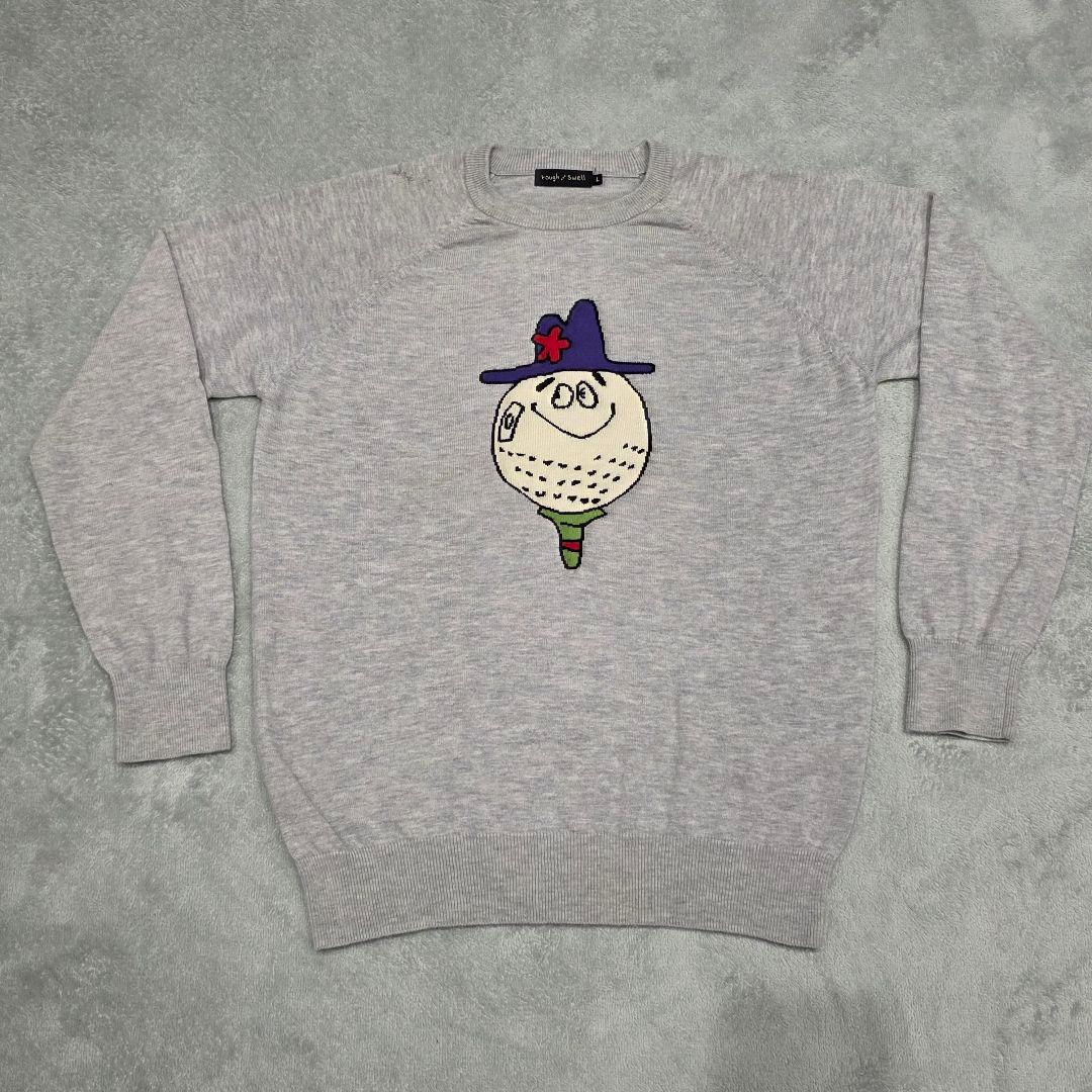 rough&swell　ラフアンドスウェル　ニット　L　グレー　セーター　ゴルフ