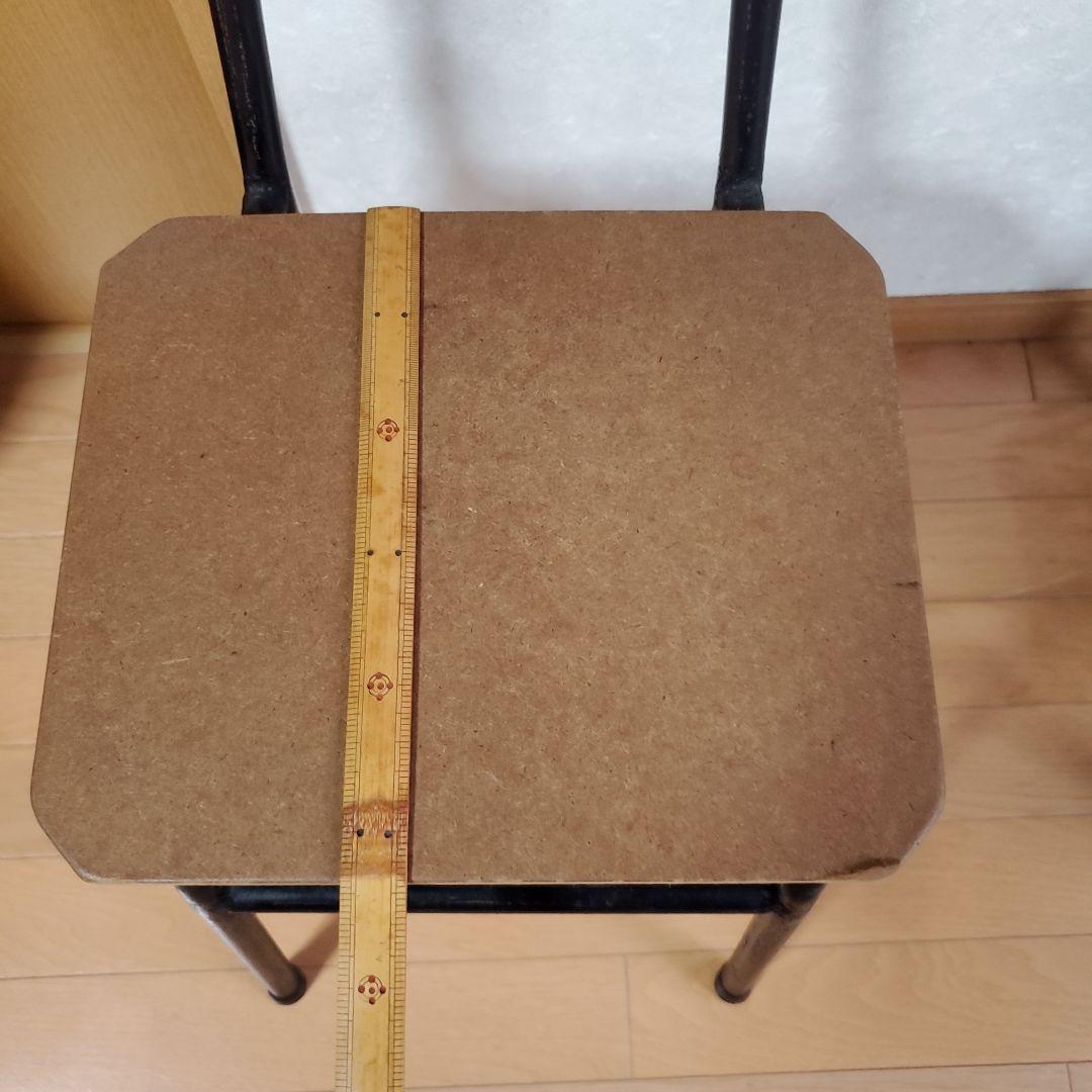 昭和レトロ 木製椅子 背もたれ付き