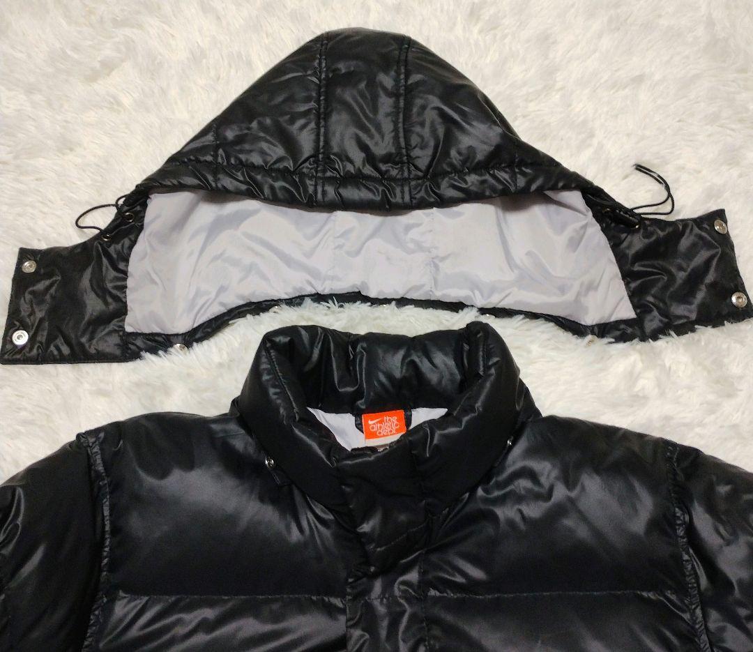 ナイキ 2way フード付き フェザーダウン ベンチコート ロング丈 L 黒