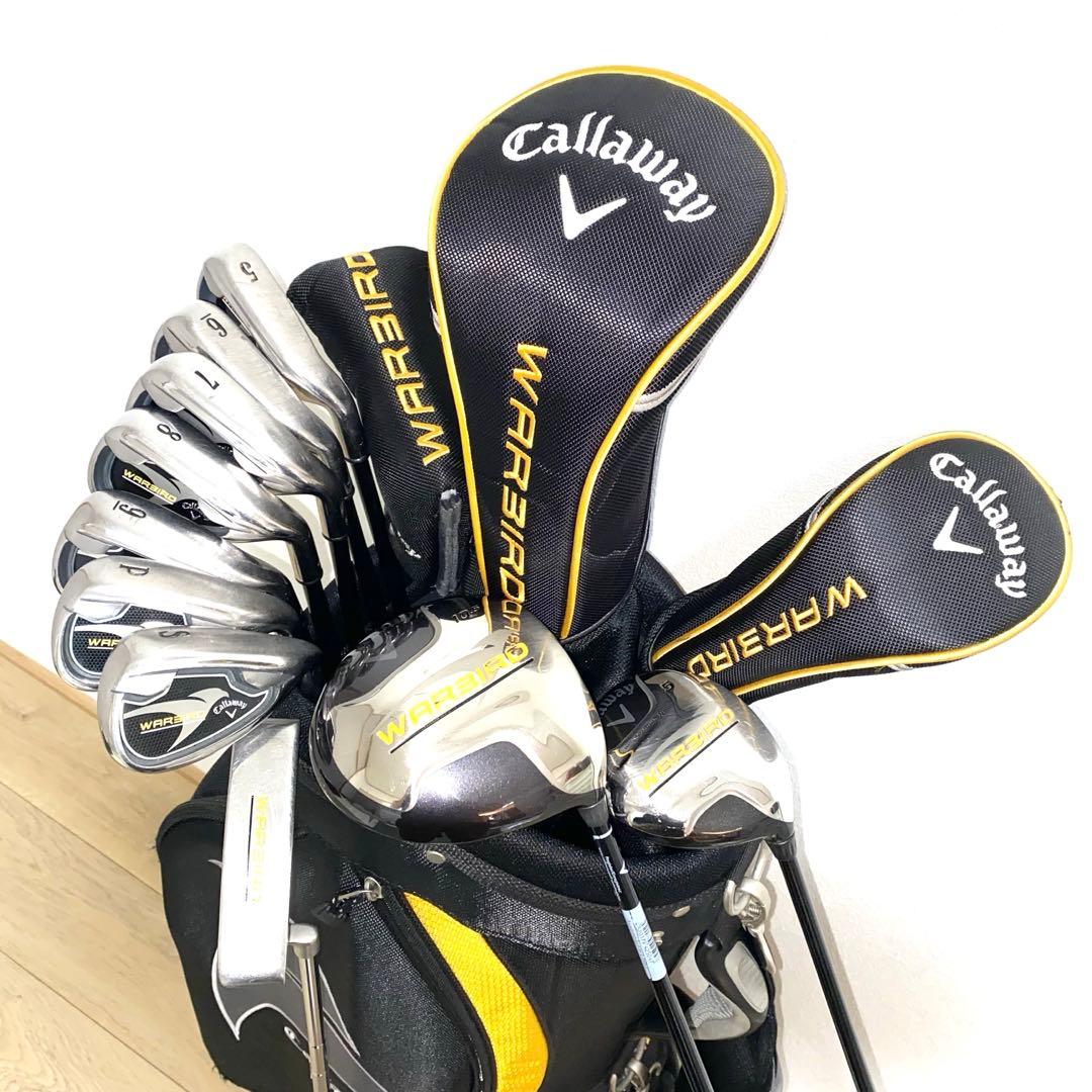 送料込キャロウェイ メンズ用ゴルフクラブ フルセットR☆初心者右キャディバッグ付