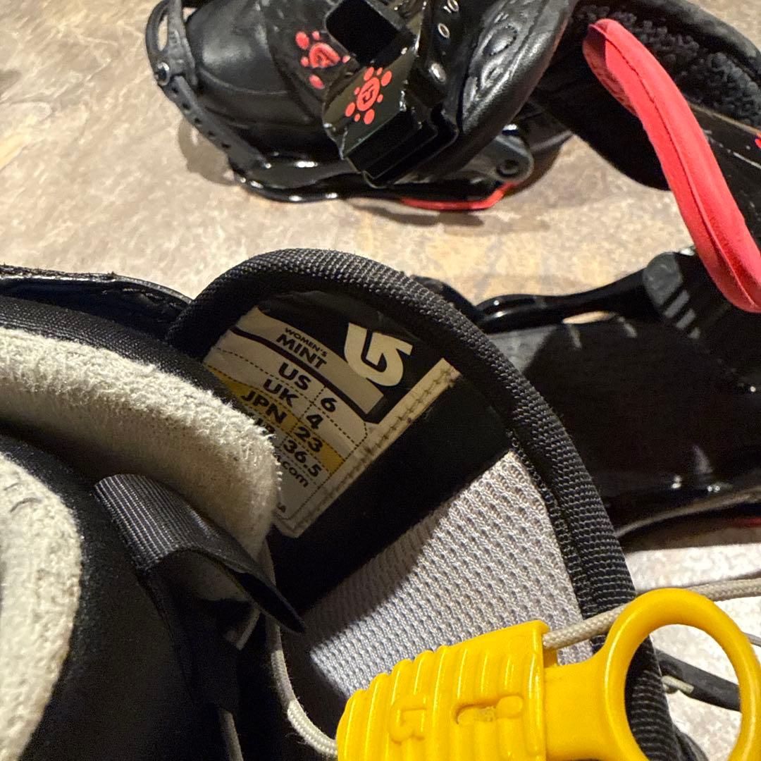 Burton Mint スノーボードブーツ ブラックとビンディングS2点セット