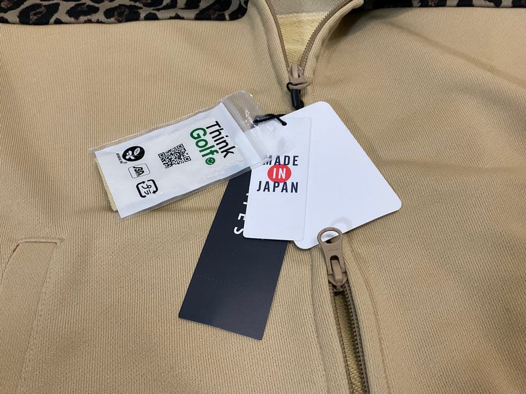 PG パーリーゲイツ テックパーカー レオパード柄 ハイスペック裏毛 日本製