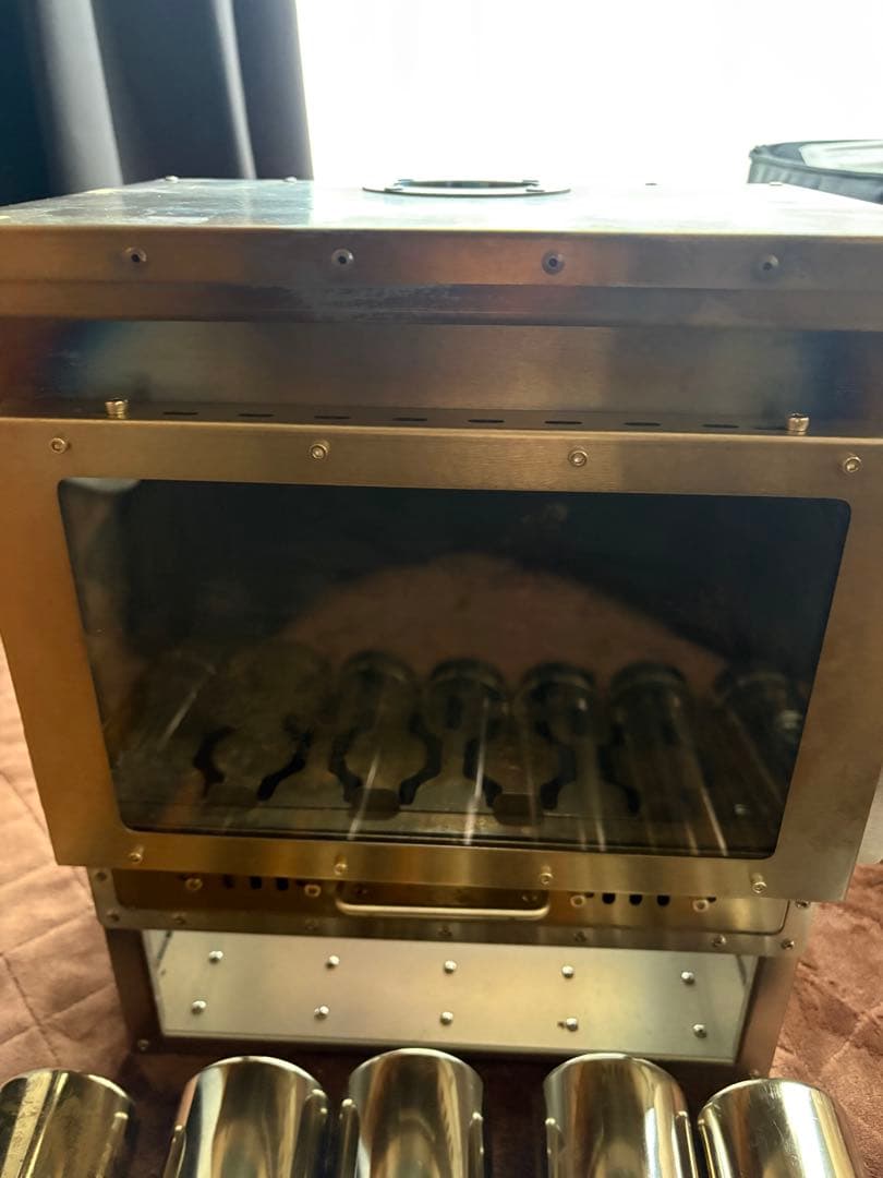 soomloom 二次燃焼ポータブル暖炉 VistaV ステンレス製薪ストーブ