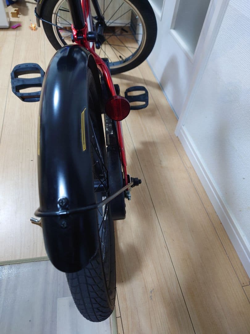 ジュニアシティ 赤 子供用自転車　補助輪つき