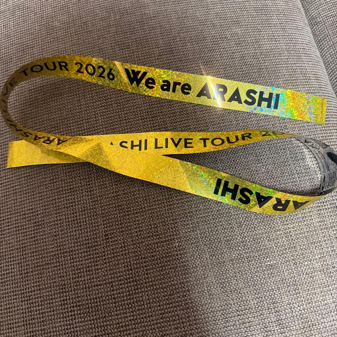 嵐　We are ARASHI 銀テープ　金色フルサイズ