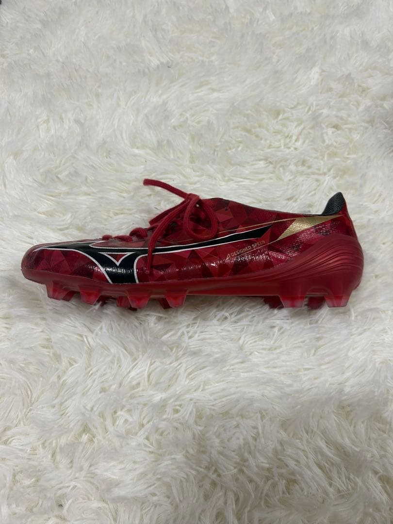 ミズノ　アルファ2エリート　赤　スパイク　25.5
