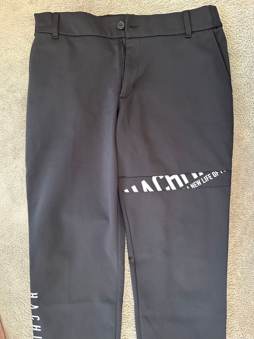 2XL 8YARDS ハチヤーズ アンクルストラップ ジョガーパンツ ブラック