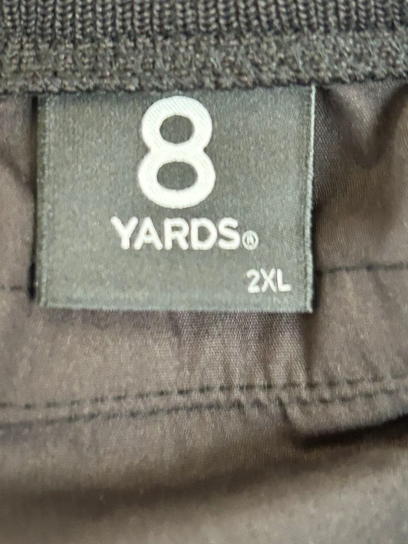 2XL 8YARDS ハチヤーズ アンクルストラップ ジョガーパンツ ブラック