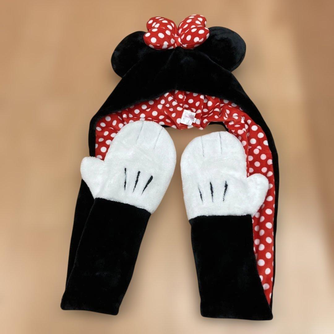 ミニーマウスファンキャップマフラー