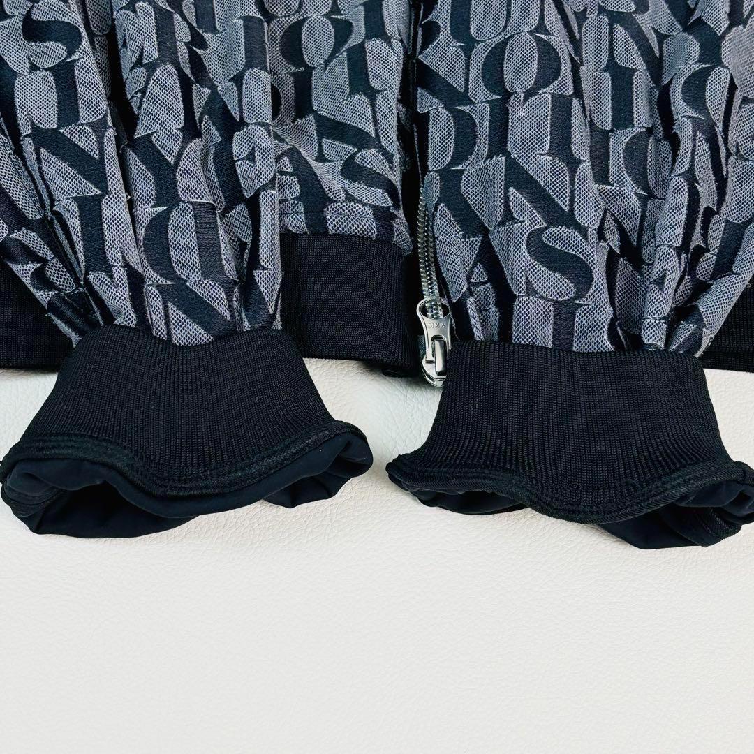 1261【美品】マスターバニー ジップアップブルゾン シフォン 総ロゴ 22年製