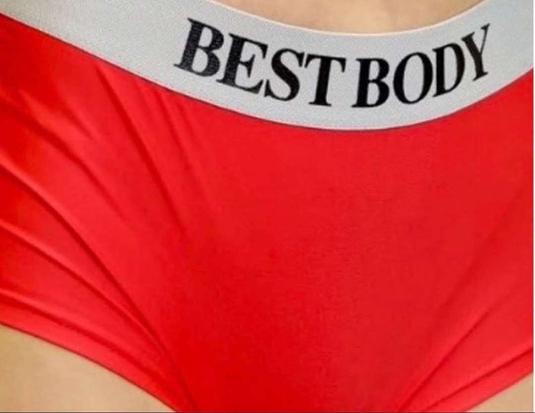 ベストボディジャパン大会公式ウェア ボトムス レッド(赤)Mサイズ 新品同様