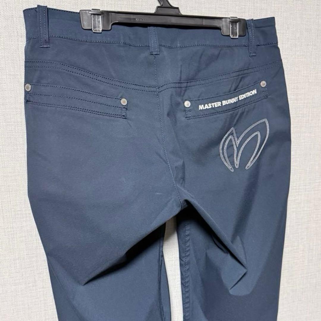 美品　マスターバニーエディション ゴルフパンツ ネイビー 0 ストレッチ