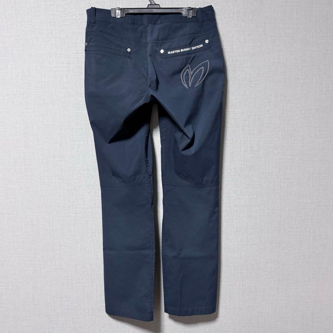美品　マスターバニーエディション ゴルフパンツ ネイビー 0 ストレッチ