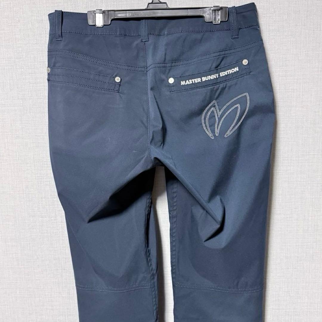 美品　マスターバニーエディション ゴルフパンツ ネイビー 0 ストレッチ
