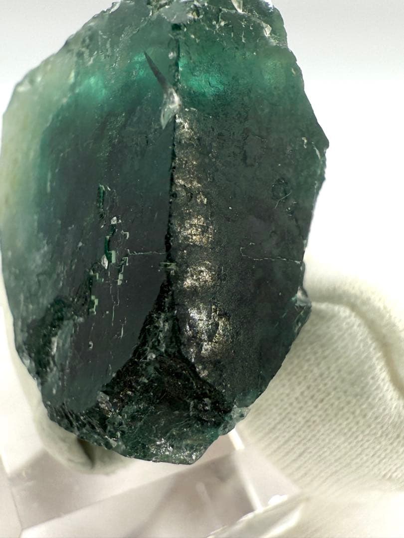 ブルー　グリーン　フローライト　オコルス産　原石　鉱物　標本　天然石　ウィンドウ