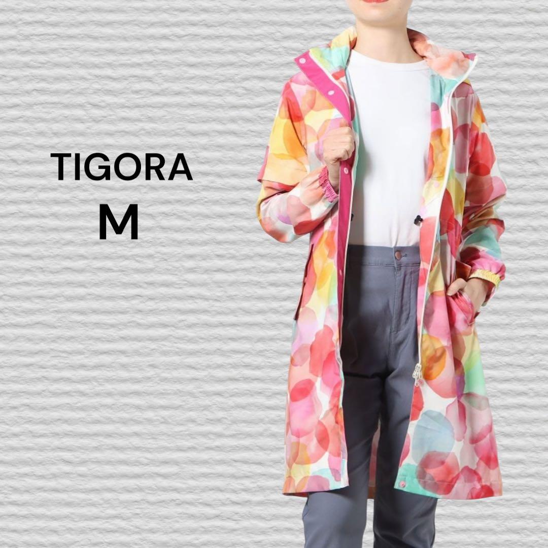 《TIGORA》レディース ゴルフ レインジャケット ピンク M