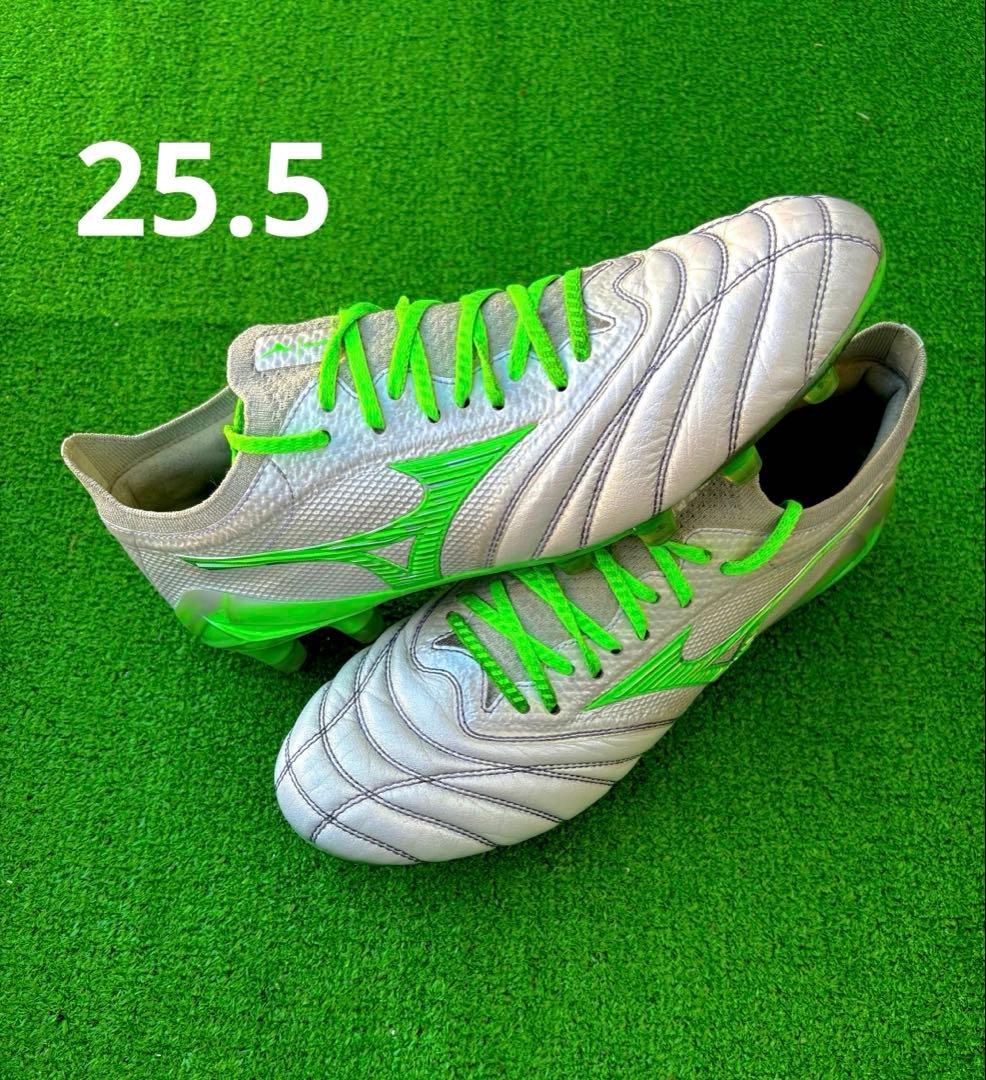 ミズノ モレリア ネオ 4 β シルバー/グリーン