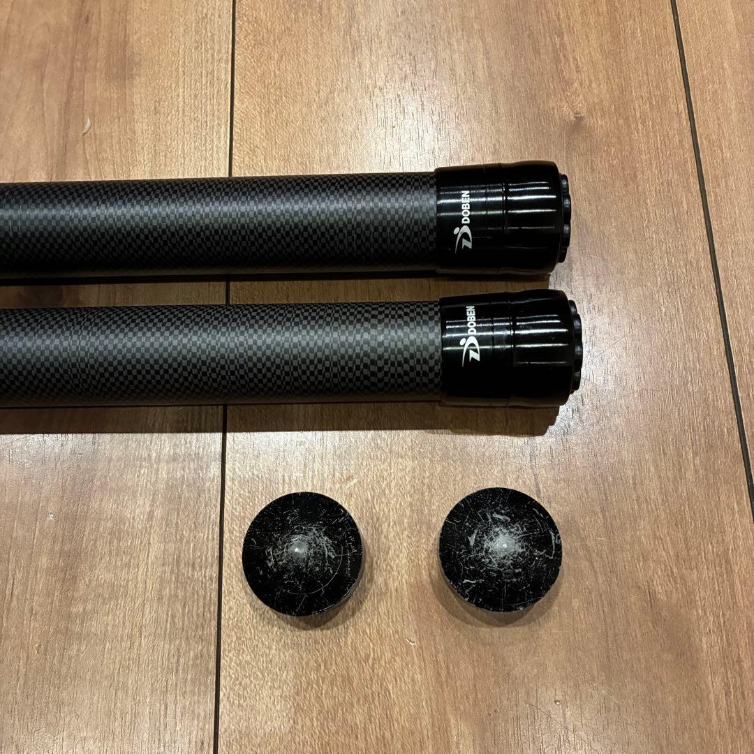 【中古品】2本セット　カーボンタープポール 2.1m　収納袋付き