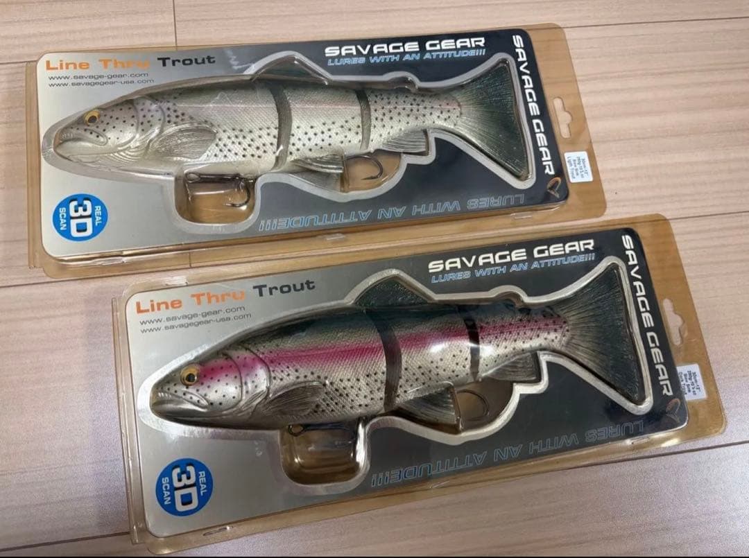 SAVAGE GEAR サベージギア ラインスルートラウト 30cm 2点セット