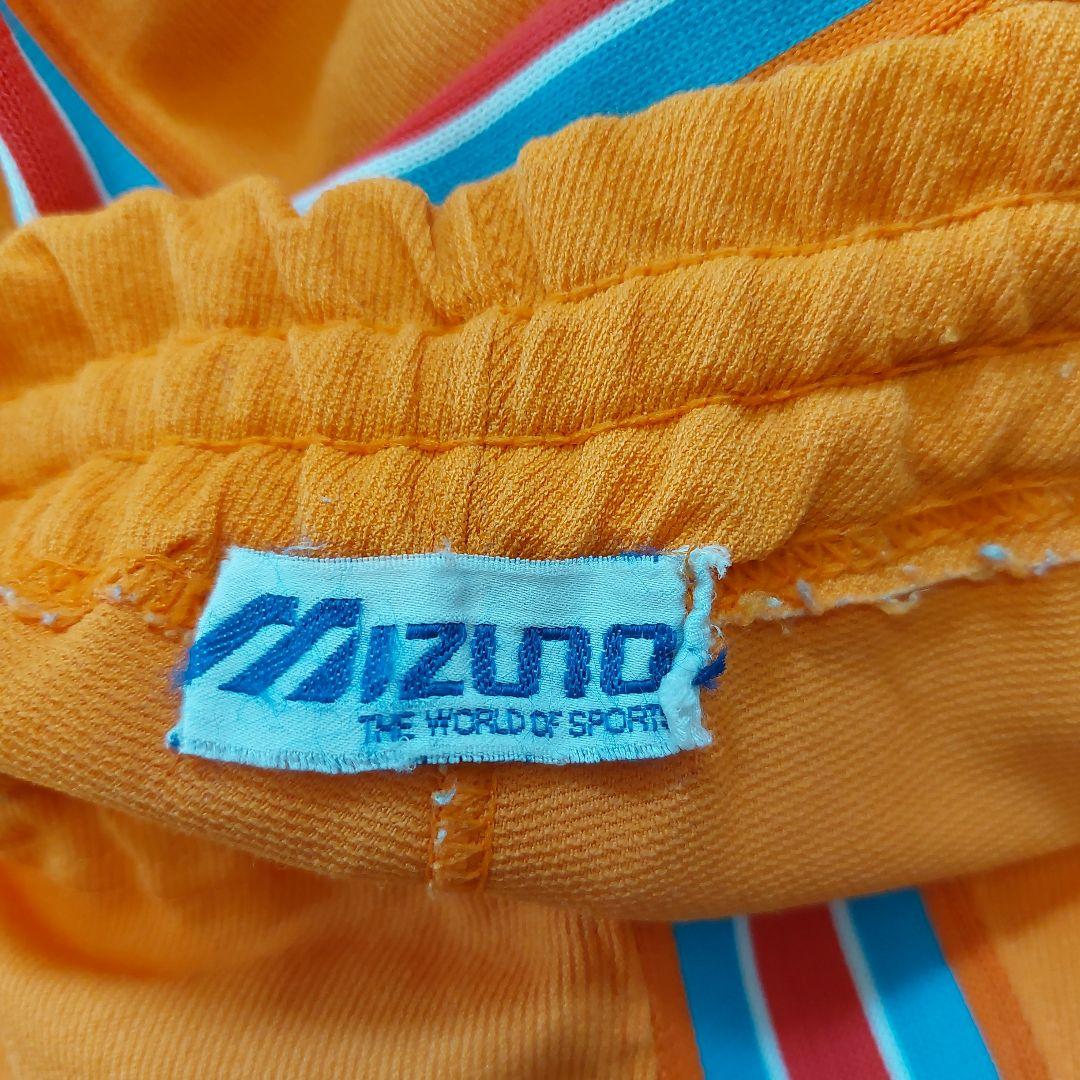 【希少】70s-80s 美津濃 MIZUNO トラックパンツ Mロゴ オレンジ