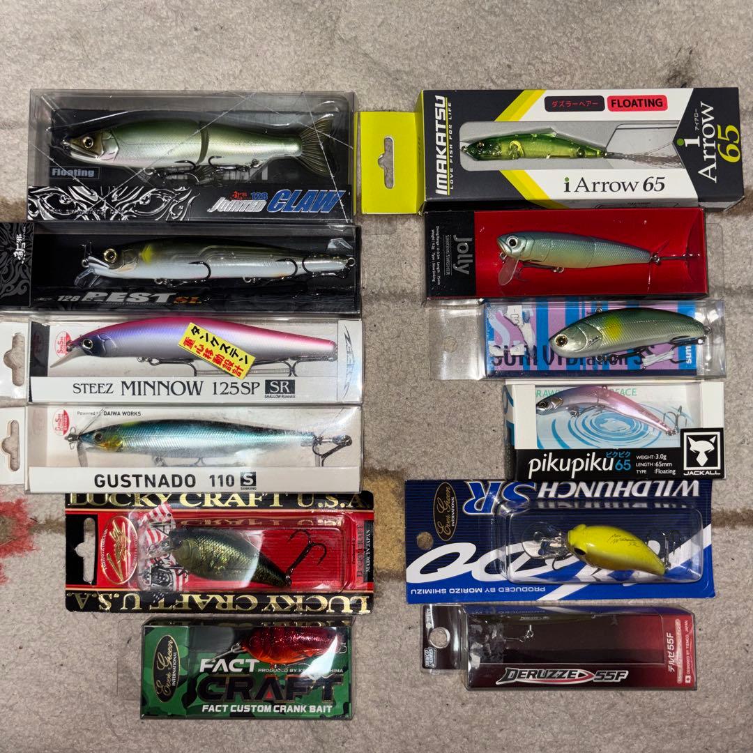 バス釣りハードルアーセット　　未使用品 メーカーいろいろ