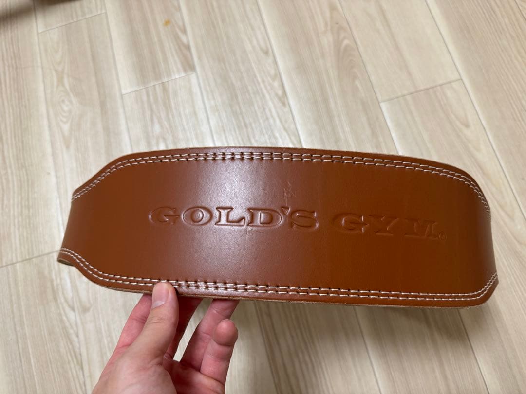 GOLD'S GYM プロレザーベルト　M