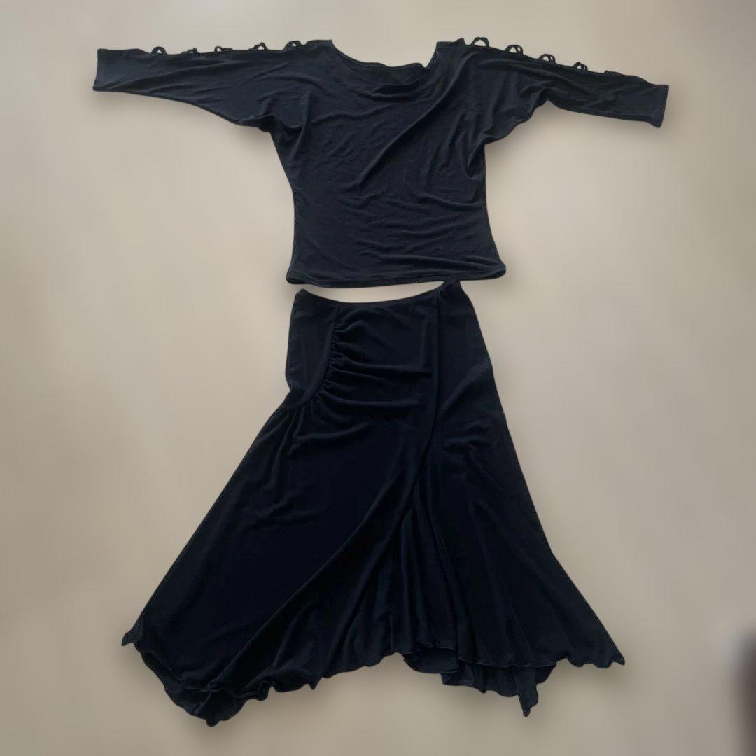 チャコット　トップスとラテンスカート　S