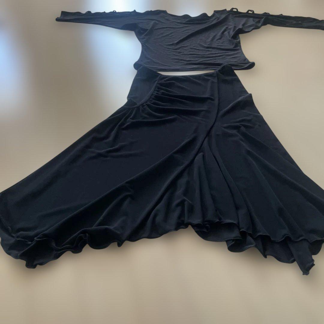 チャコット　トップスとラテンスカート　S