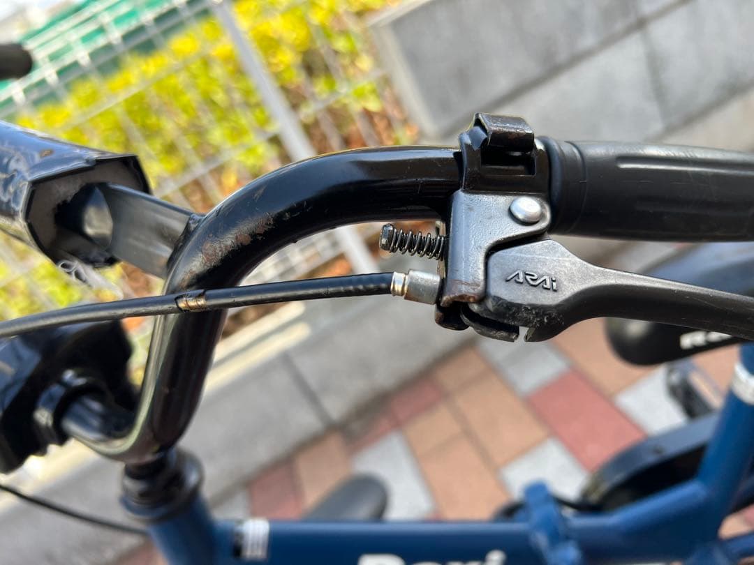 千葉県流山市発送　Ravi 幼児用自転車 14インチ ネイビー 補助輪付き