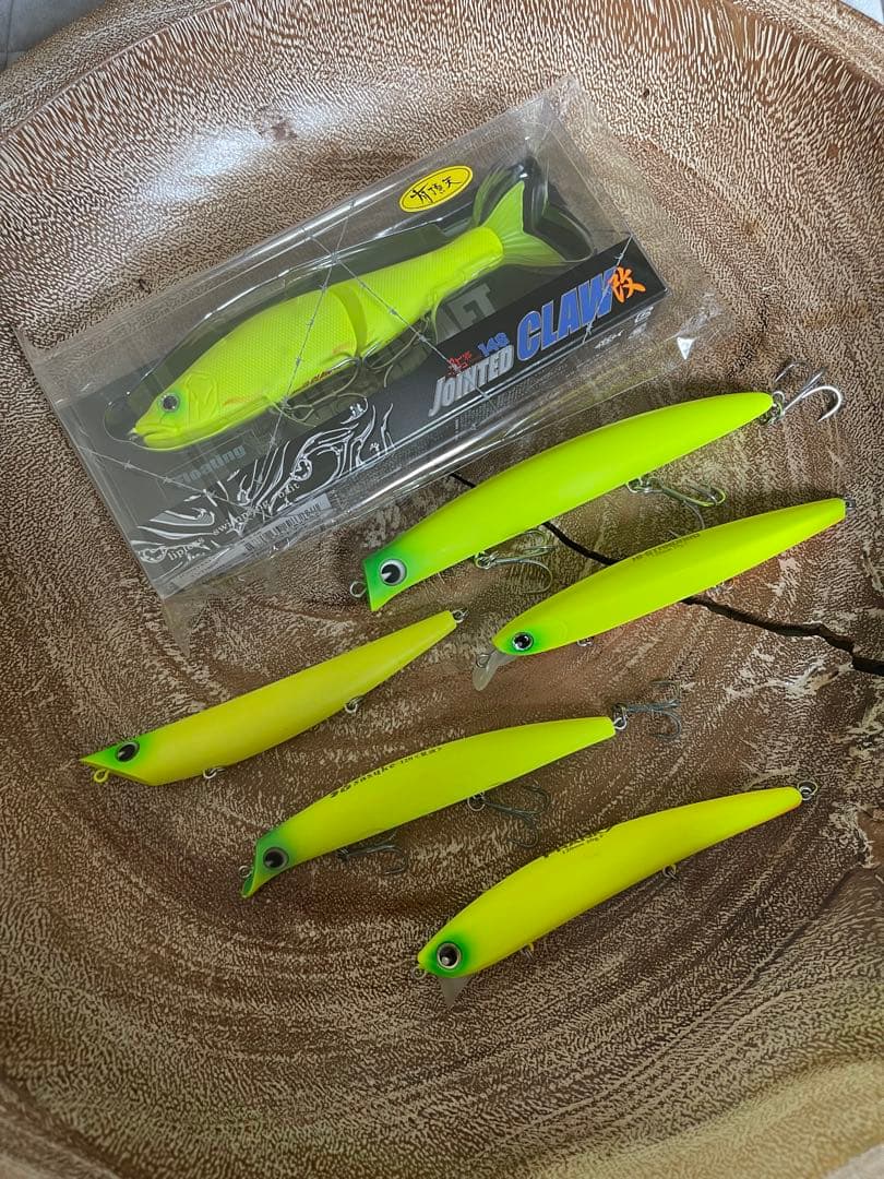 シーバスルアー6個セット　マットチャート