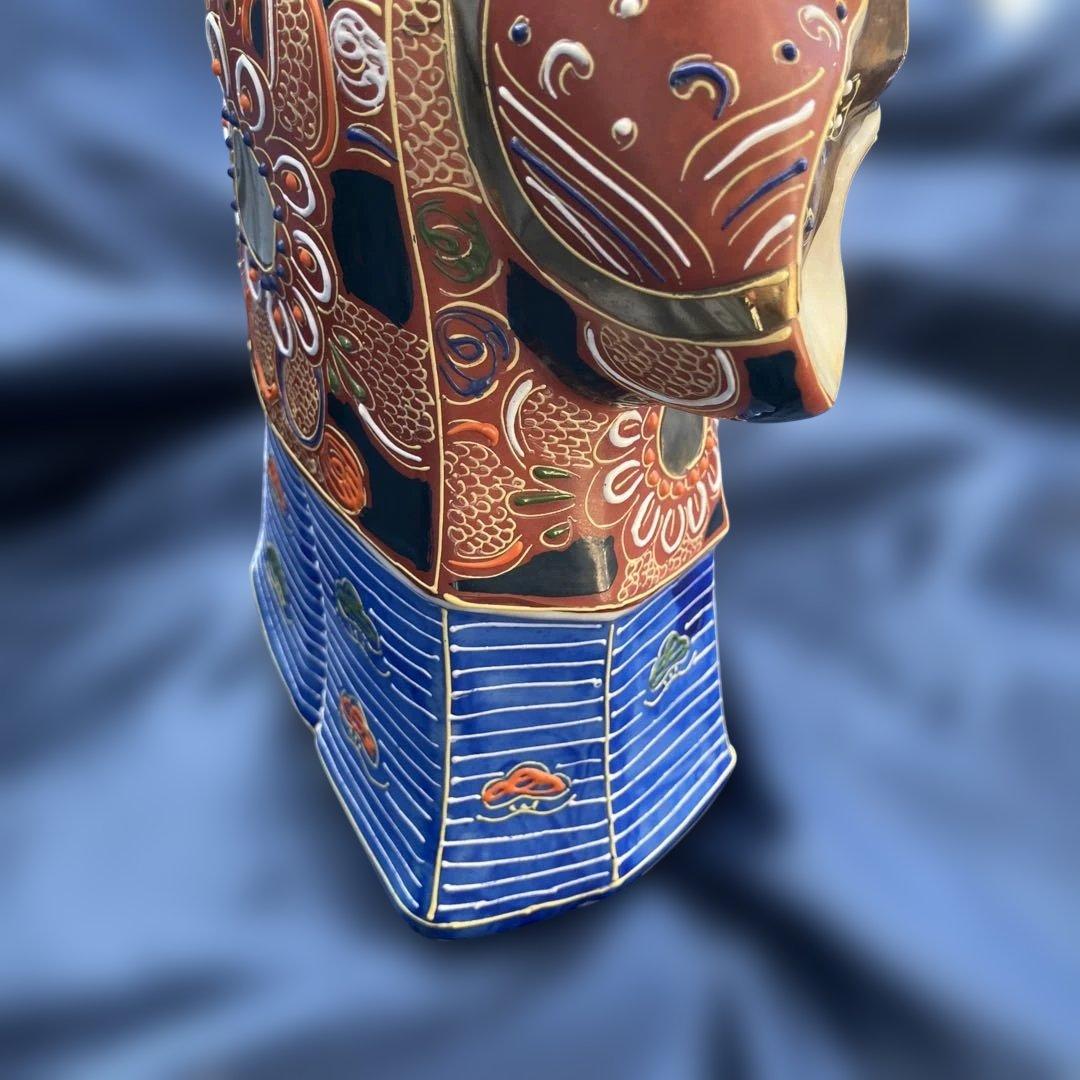 (512)伝統的な日本の陶器置物 男女像