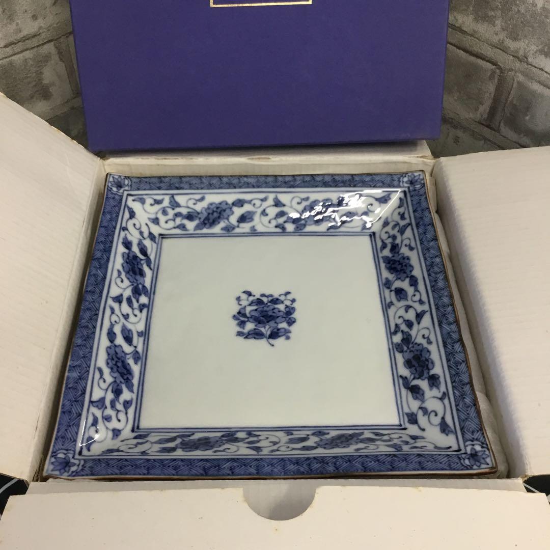 たち吉　ぼたん唐草　角和皿　タチキチ　5枚　TACHIKICHI