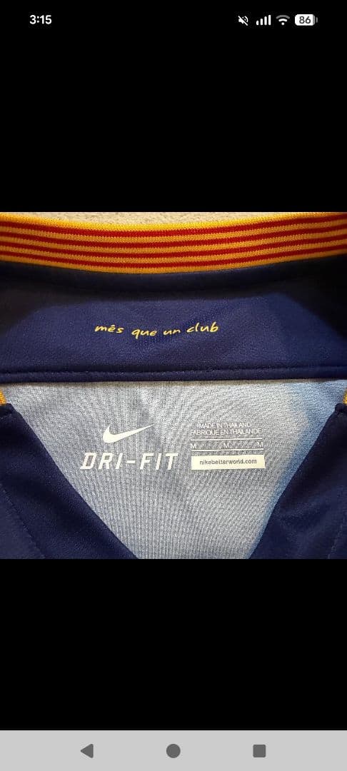 15-16 FC バルセロナ ユニフォーム Mサイズ