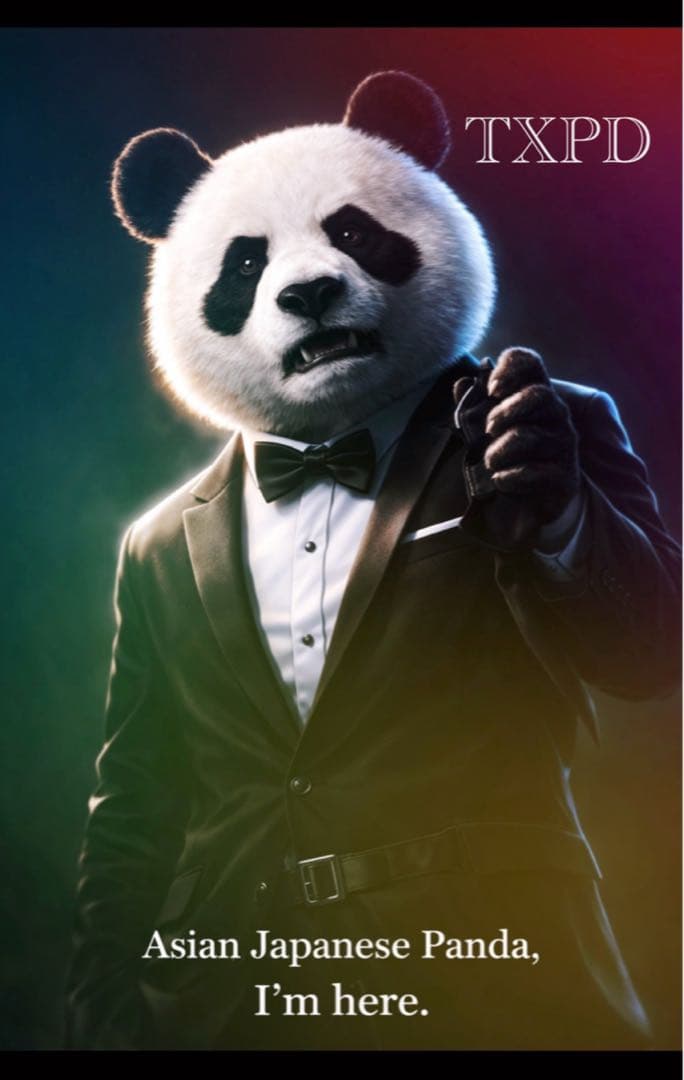 タキシードぱんだ　キーホルダー